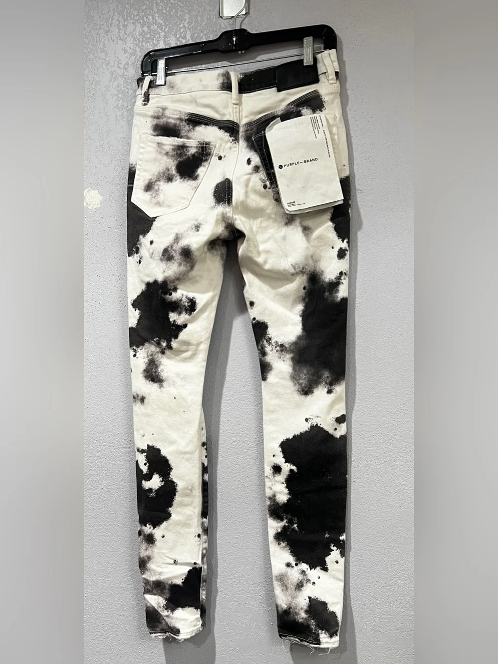 Men’s Purple Brand P0001 Cloud Print Distressed Slim-Fit Jeans Size 28 - Picture 2 of 15